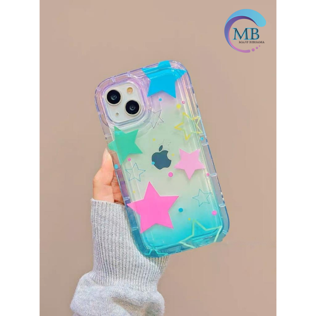 SS835 SOFTCASE SILIKON SHOCKPROOF AIR BAG STAR COLORFULL FOR SAMSUNG A20 A30 A20S A24 A22 M22 A32 A33 A34 A50 A50S A30S A50S A51 M40S A52 A53 A54 A750 A7 TA8228