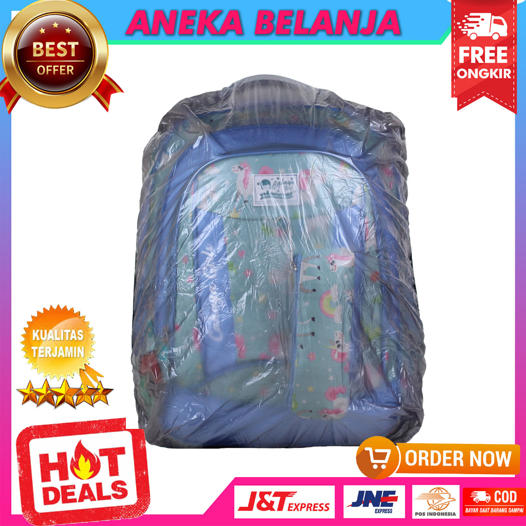 Tas Sekolah Anak Perempuan Motif Cahaya Kuda Pony Biru Terbaru Backpack Anak Cewek TK SD SMP Trendy BONUS Raincover Dan Tempat Pensil Kekinian Tas Punggung Anak Ngaji Les Hangout Stylish Bahan Kuat Tebal Termurah Tas Punggung Anak Piknik Keren Berkualitas