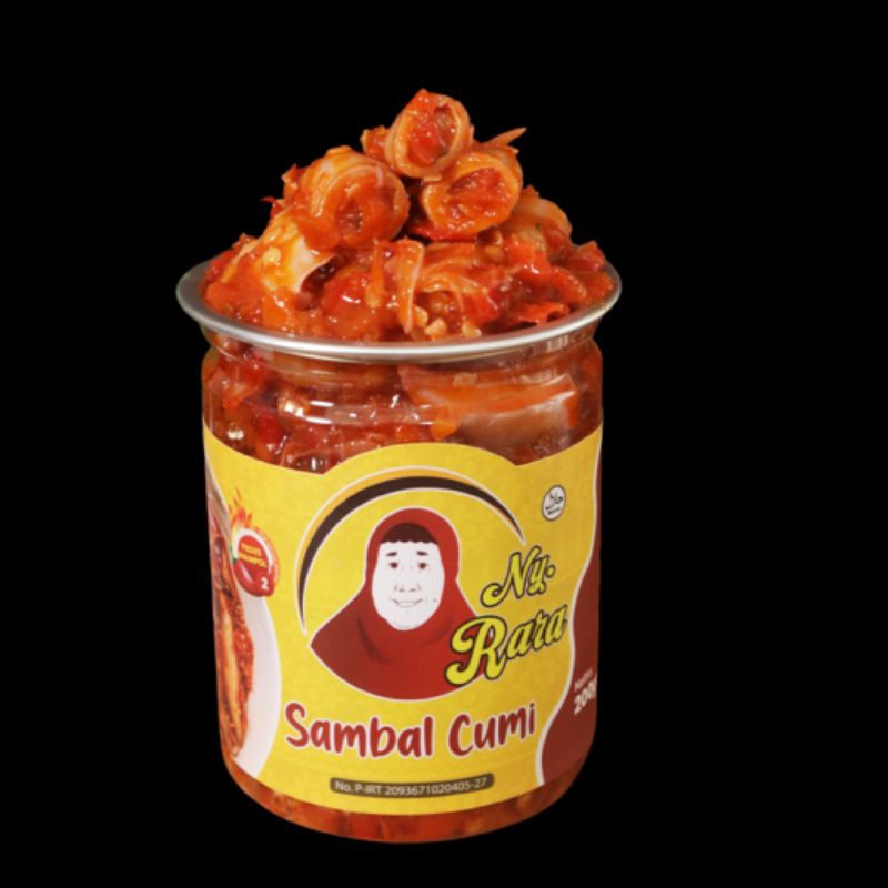 

Ny.Rara Sambal cumi 200gr pedas nampol