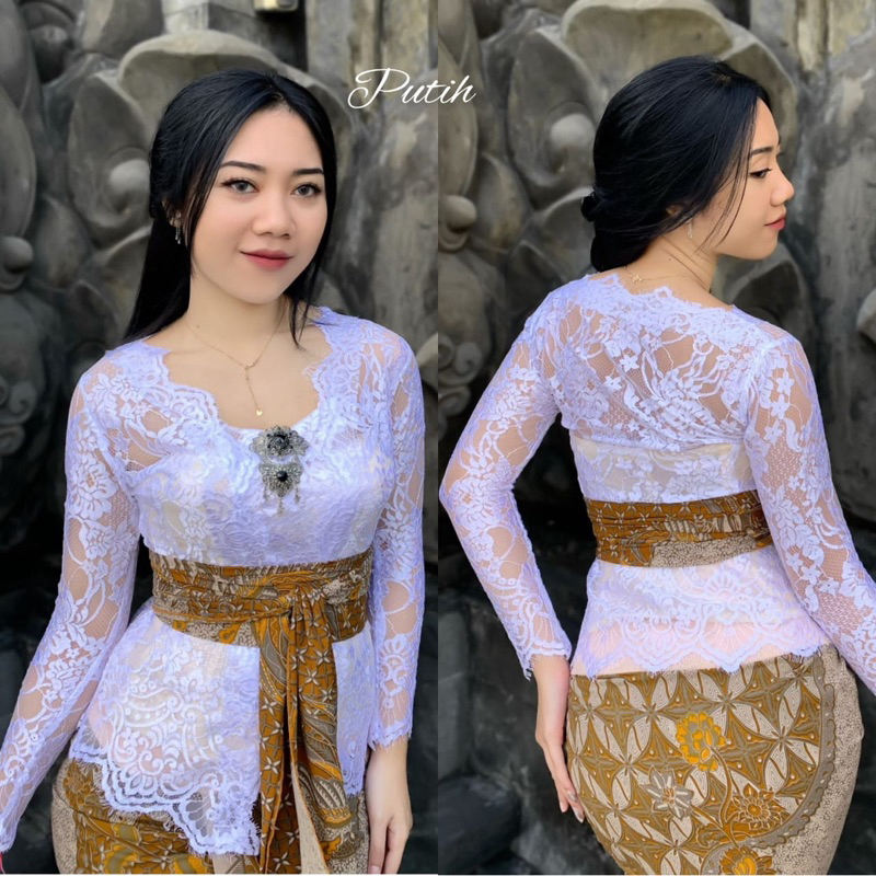 KEBAYA BALI BROKAT METALIK