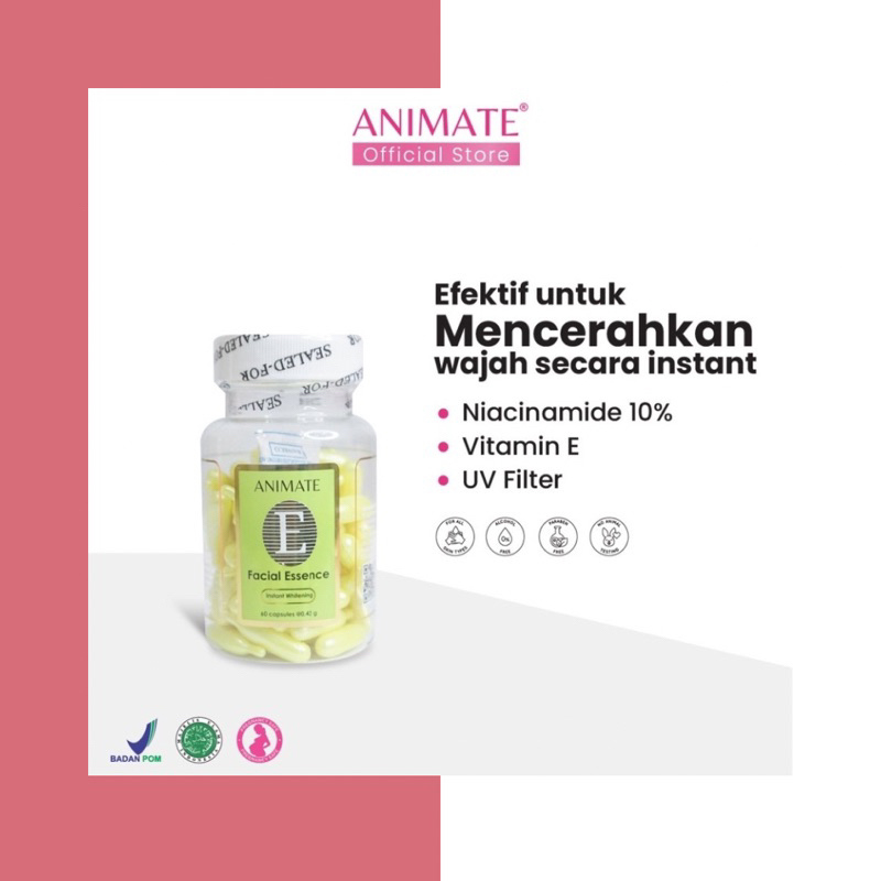 SERUM ANIMATE WAJAH ANIMATE SERUM / VITAMIN ANIMATE / VITAMIN E isi 60