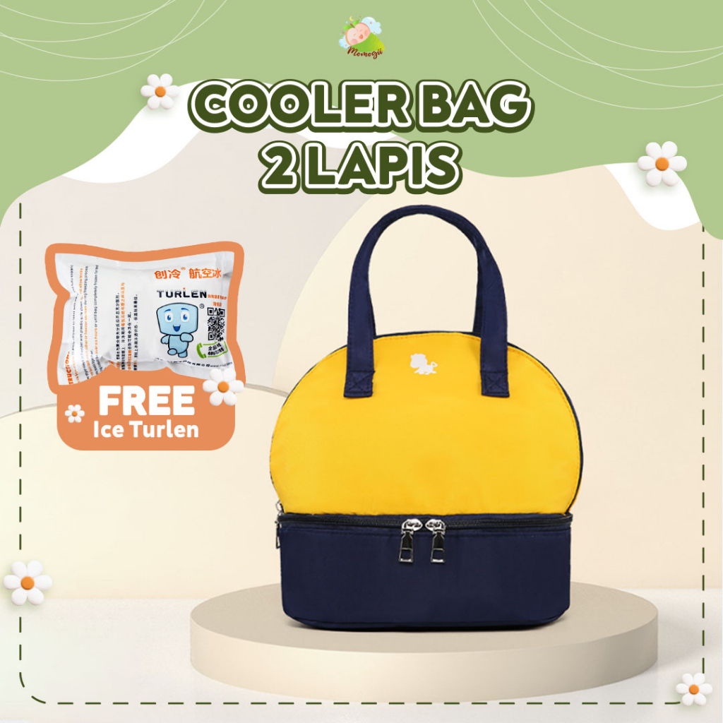 MOMOGII Cooler Bag Penyimpan ASI FREE ICE GELL