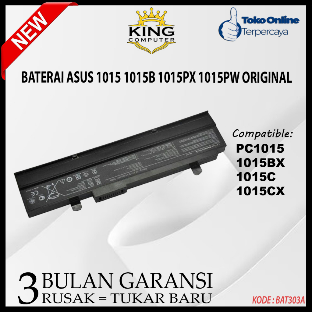 Baterai Original Notebook Asus Eee PC 1215B 1215P 1215PX 1215 A32-1015