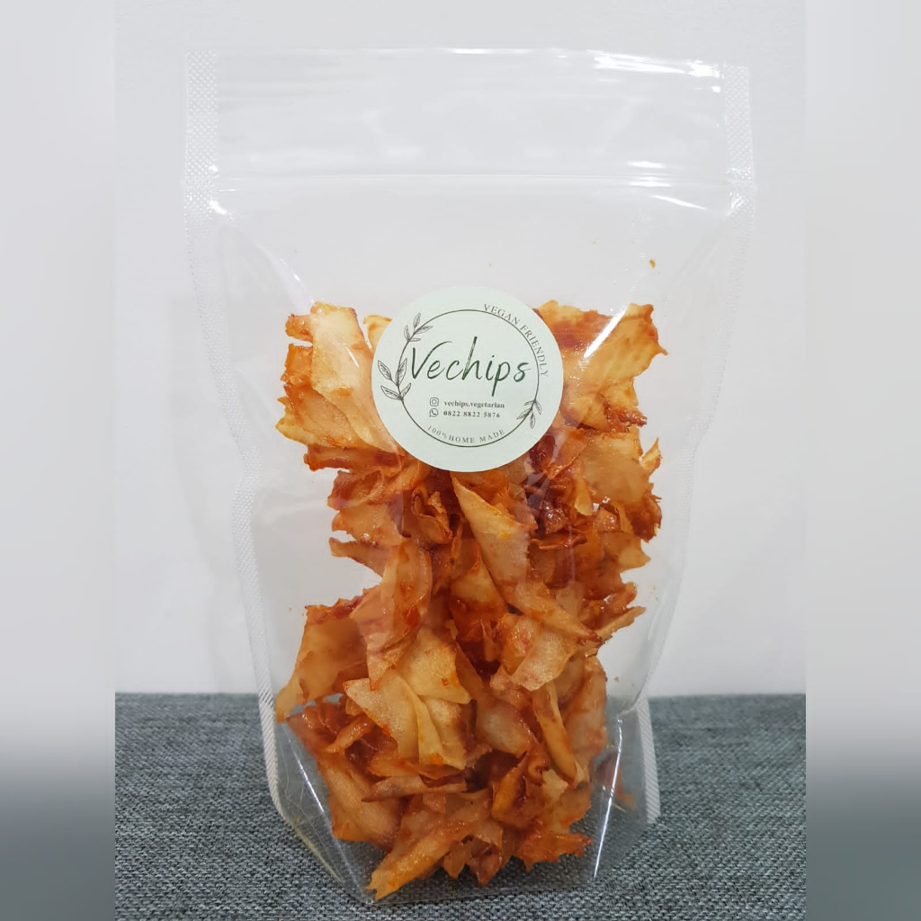 

Keripik Singkong Pedas Manis Vegan - Vechips Vegetarian