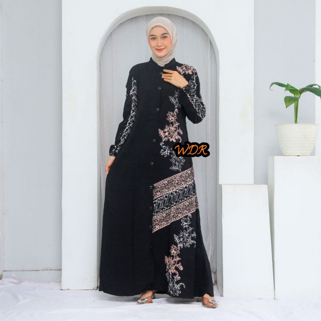 Gamis Twill Rayon Gamis Twill Ori Pekalonga Gamis Twill Super Premium Motif Terbaru Homey Dress Jumbo