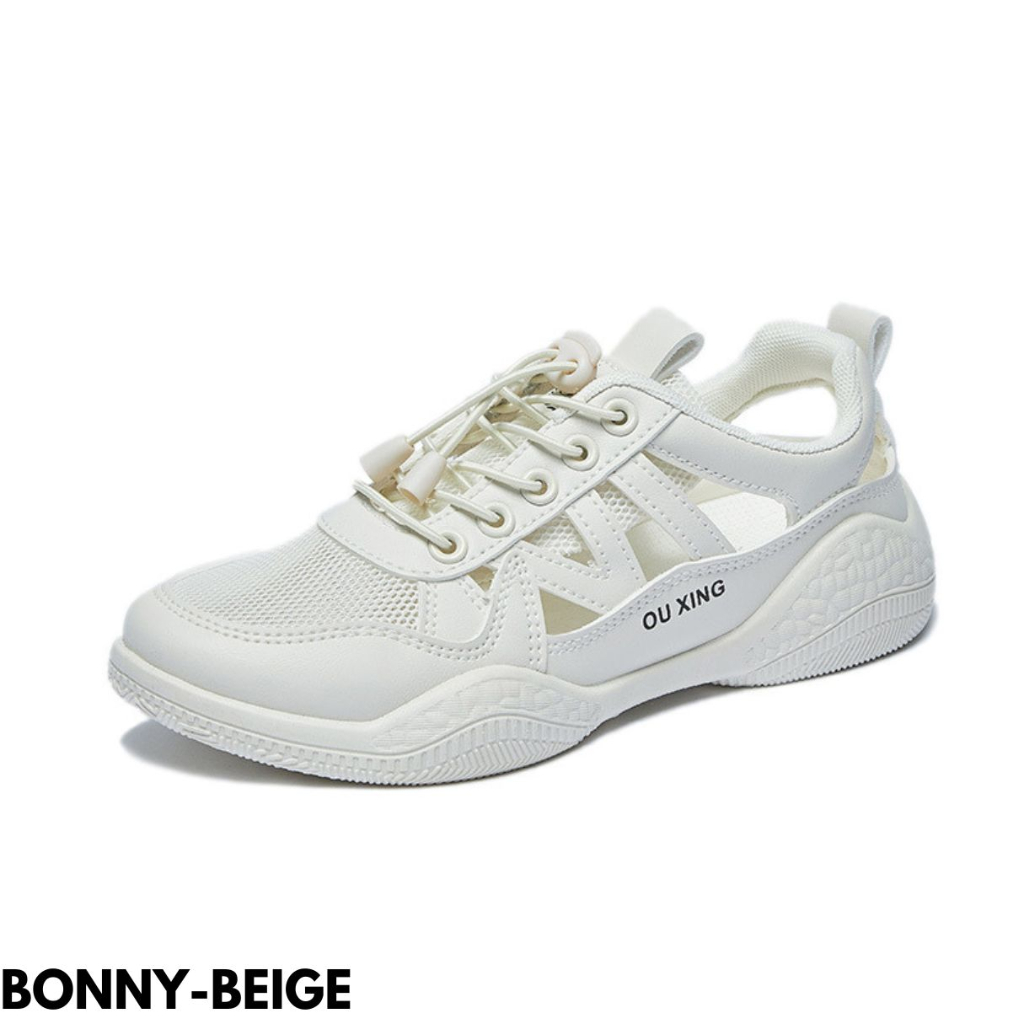 FINDME 36-40 BONNY SEPATU SNEAKERS WANITA BREATHABLE KEKINIAN KEREN BAHAN PU IMPORT