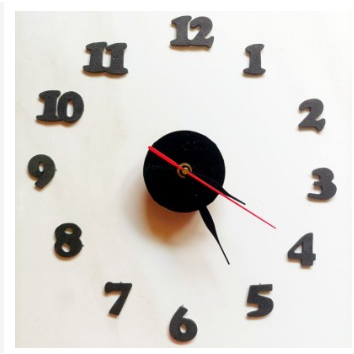 Jam Dinding Tempel DIY Analog Angka