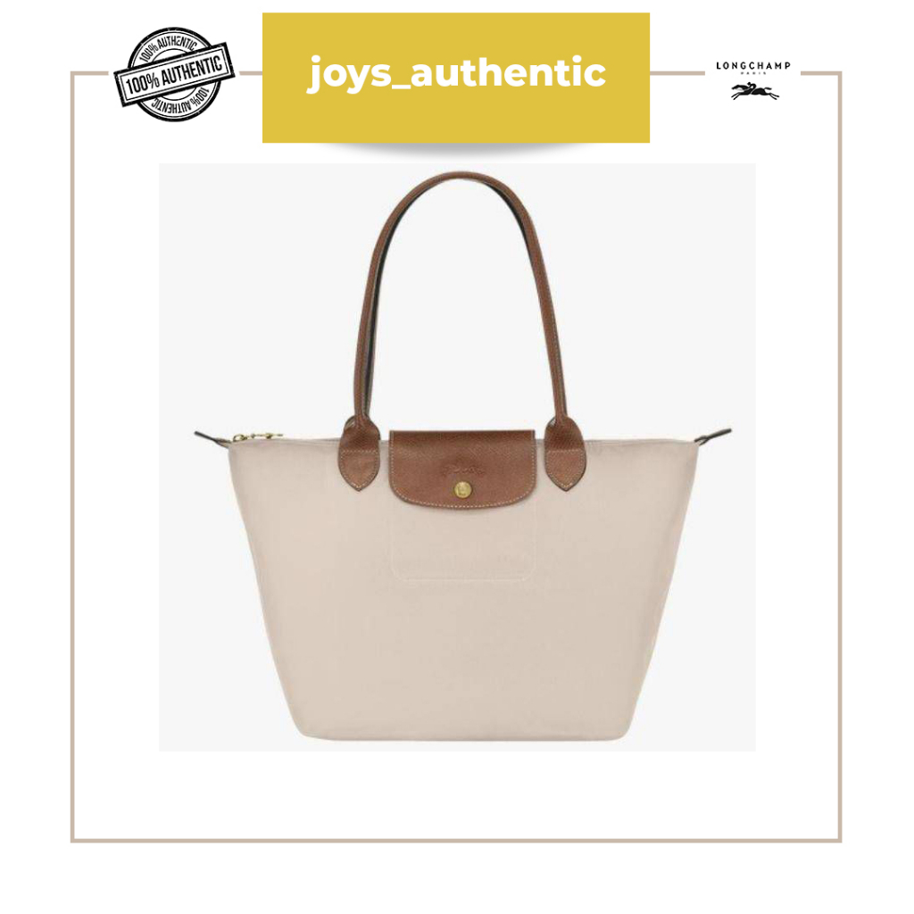 Tas wanita Longchamp Le Pliage hijau green small long handle SLH Classic Papier woman bag authentic 