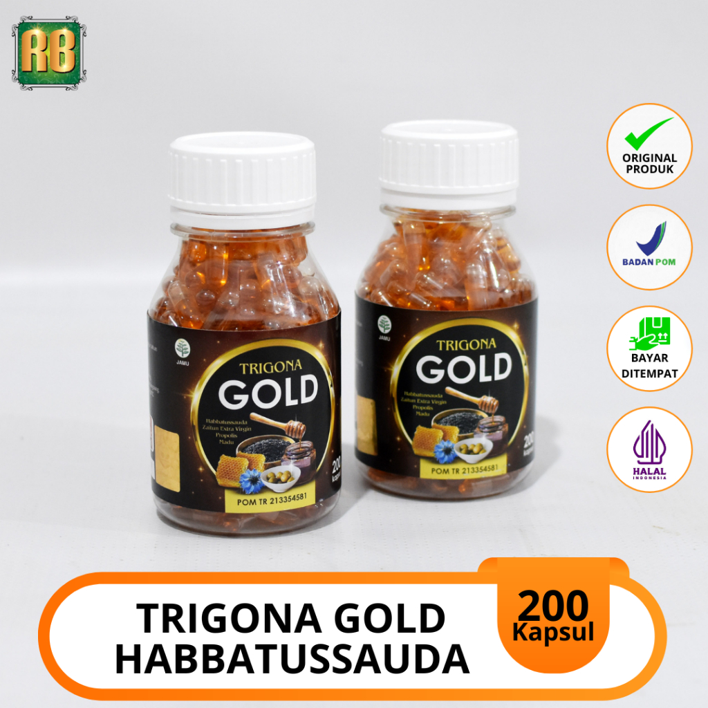 Habbatussauda Extra Propolis Plus Zaitun Trigona Gold Madu Herbal 200 Kapsul Habbatusauda Oil Minyak