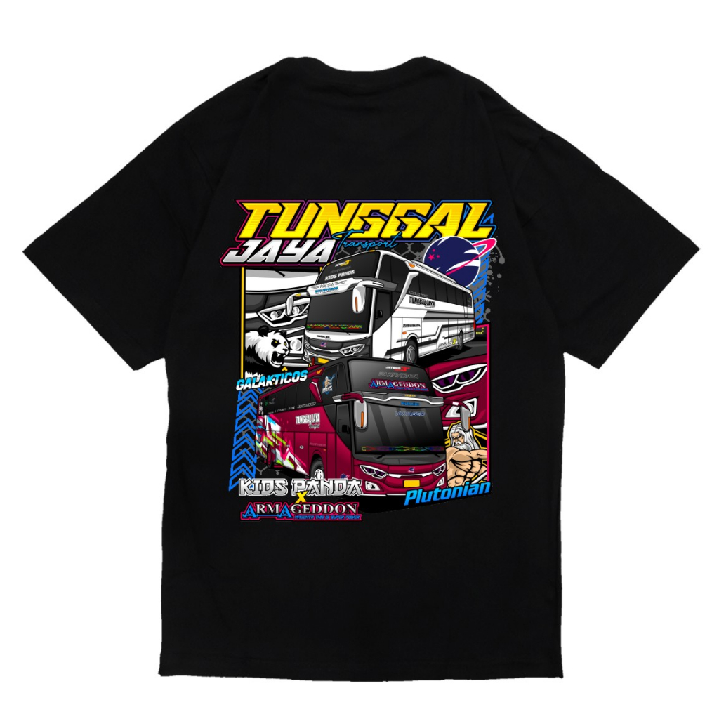 ( FREE STIKER ) KAOS BUSMANIA TUNGGAL JAYA KOLABARASI