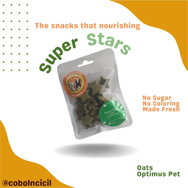 Snack Kelinci SUPER STARS with Optimus Pet