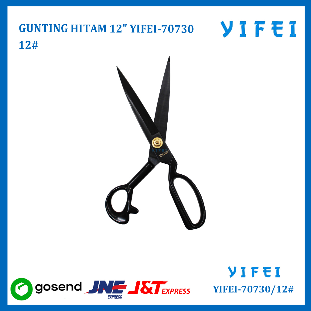 GUNTING HITAM 12&quot; YIFEI-70730/12#