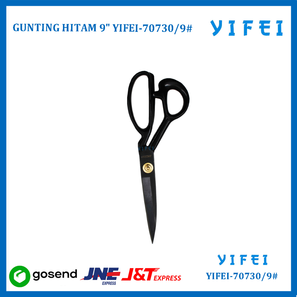 GUNTING HITAM 9&quot; YIFEI-70730/9#