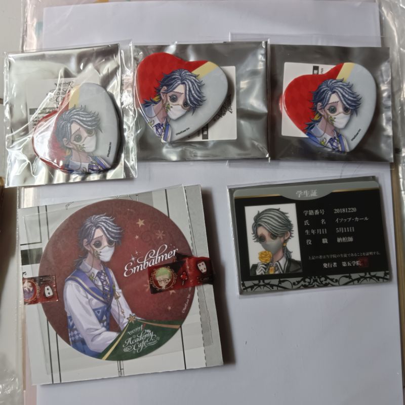 Identity V Aesop Carl Can Badge ID Card Coaster