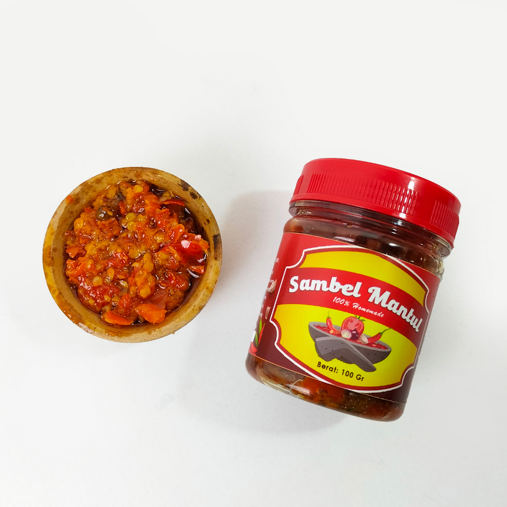 Sambal klotok sambal mantul 100gr homemade non MSG extra pedas tanpa pengawet