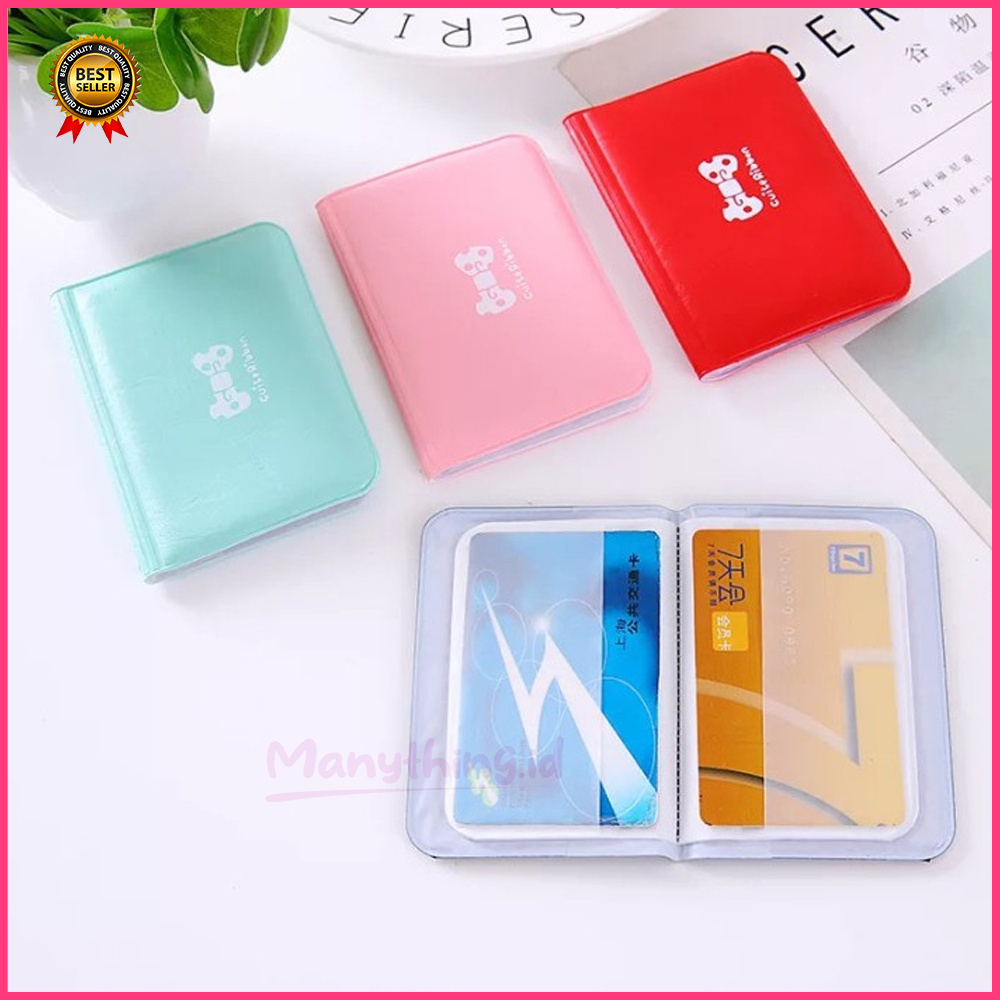 Dompet Kartu Polos Motif pita Mini ATM / Card Nama / souvenir / korea