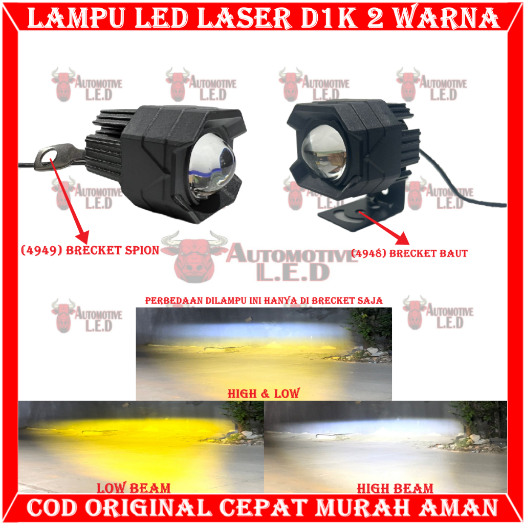 ORIGINAL LAMPU SOROT LED LASER D1K 2 WARNA LASER LED  | LAMPU TEMBAK LASER D1 2 WARNA DOUBLE | LAMPU