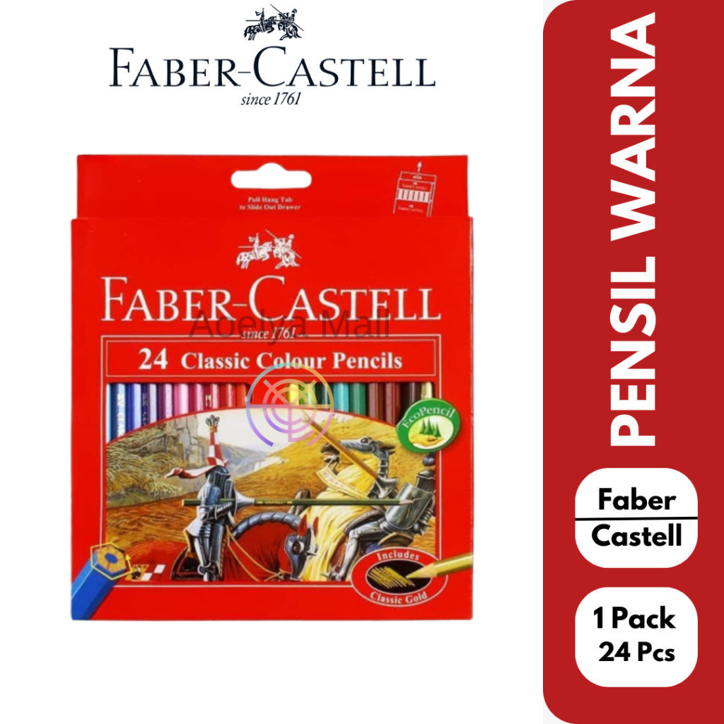 

Pensil Warna / Gambar Faber Castell Classic 24 Warna Long (Mewarnai)
