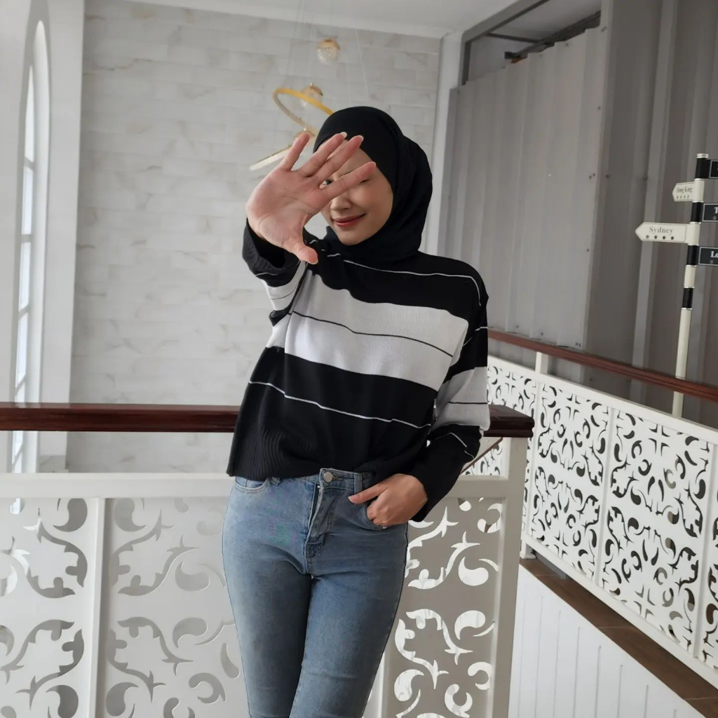 [CYC | COD] Outwear CORA TOP SWEATER | Rajut Cardigan Wanita Trendy Murah