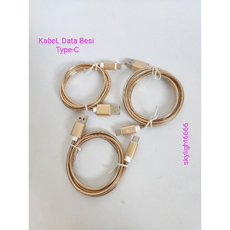 Kabel Data Besi Type-C