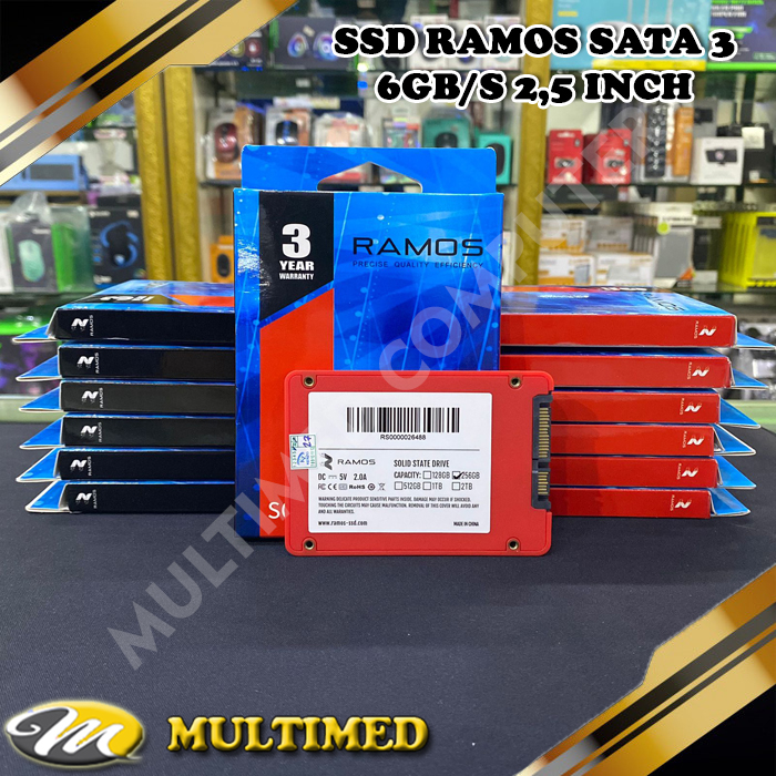 SSD RAMOS 2,5'' / 7mm SATA 3 6GB/s Garansi 3 Tahun