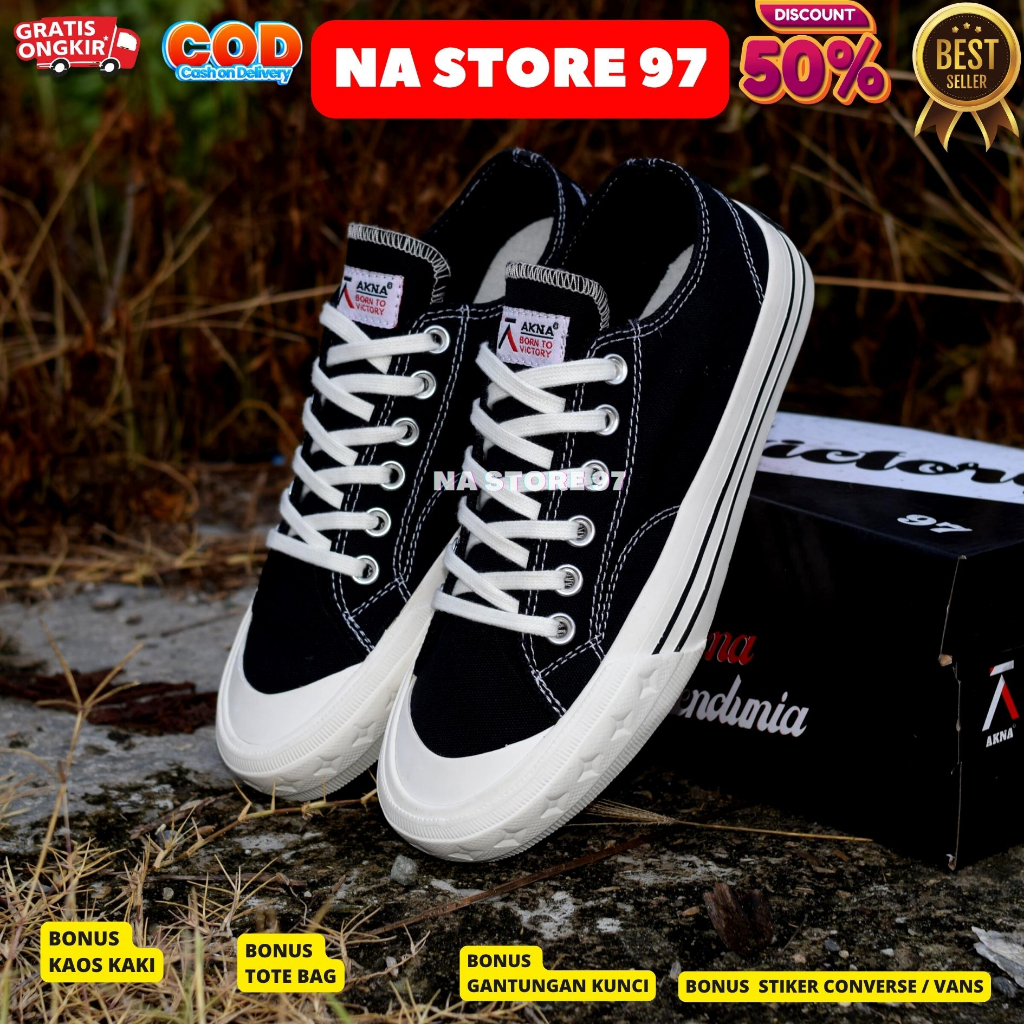 SEPATU C0NVERSE 70S BLACK WHITE OX PREMIUM BNIB MURAH