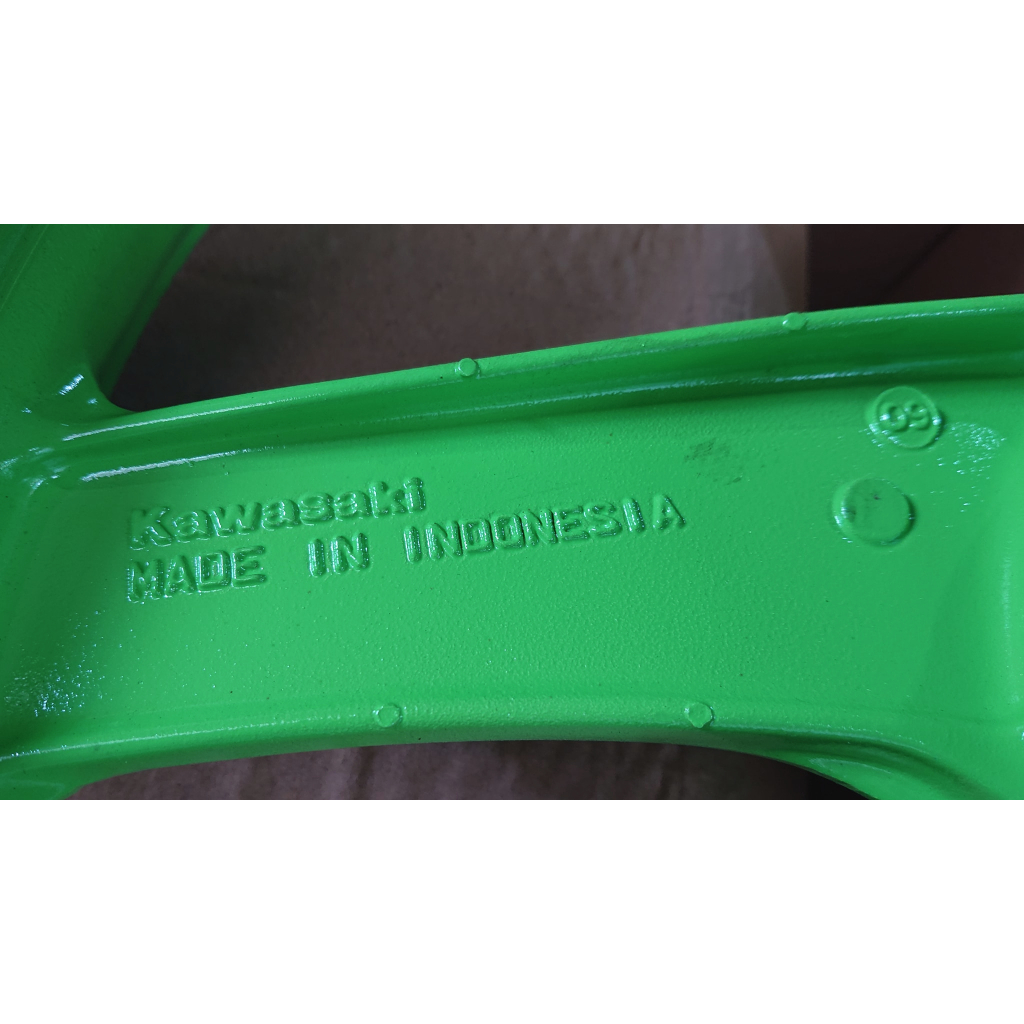 VELG RACING BELAKANG HIJAU 41073-1523-UW-CJ-IK WHEEL ASSY REAR L GREEN KAWASAKI NINJA 150 J R