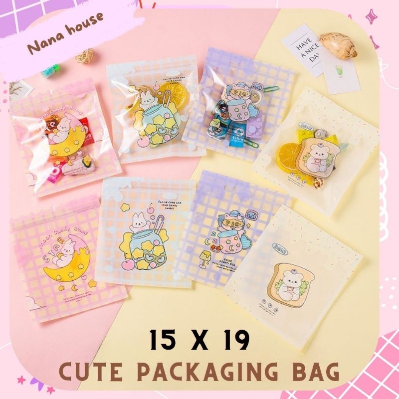 PLASTIK ZIPPER MOTIF LUCU/ ZIPLOCK BAG SERBAGUNA 15X19CM ZP-57