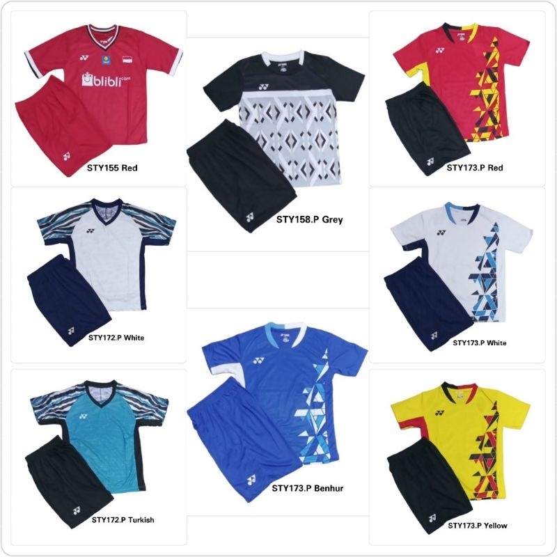 Setelan Bulutangkis Anak / Setelan Badminton Kids Bulutangkis Junior / Jersey Badminton / Setelan Seragam Badminton Bulutangkis Anak / Baju Olahraga Anak / Setelan Olahraga Badminton Kids Junior / Jersey Turnamen Badminton Junior / Pakaian Olahraga Anak