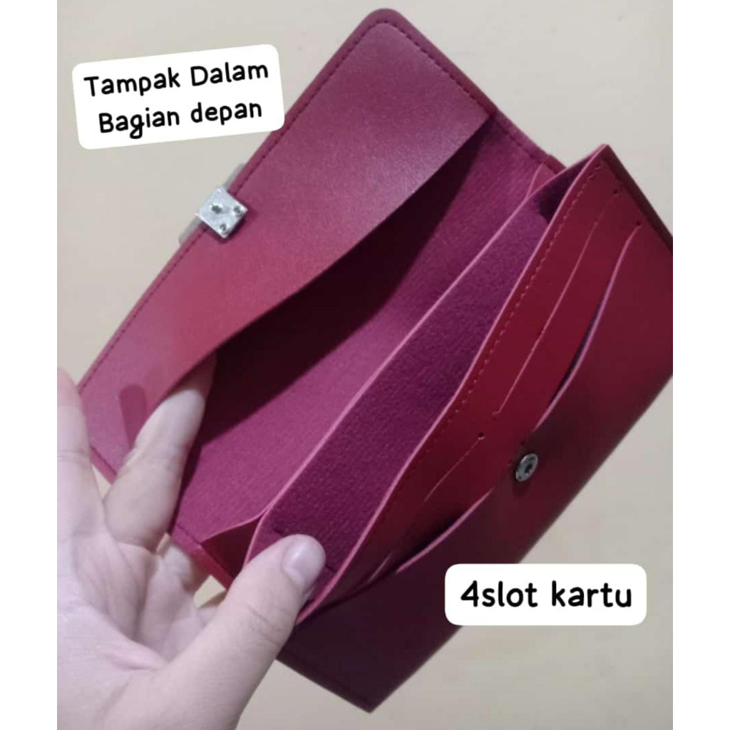 Dompet Wanita Korea / Dompet Panjang Kulit ? Dompet cewek Panjang Import