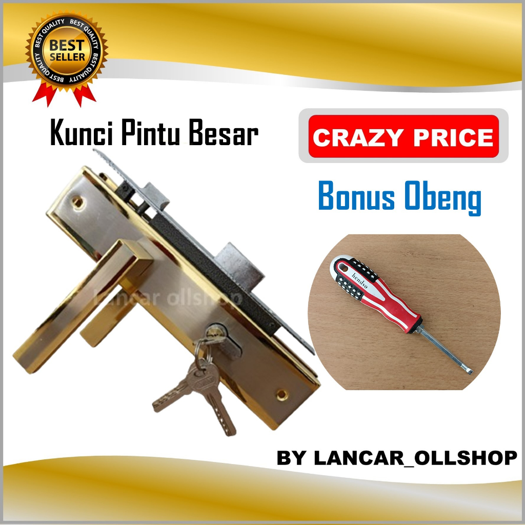 kunci pintu besar gagang babet 17 gp/ handel pintu besar / Handle Pintu Rumah