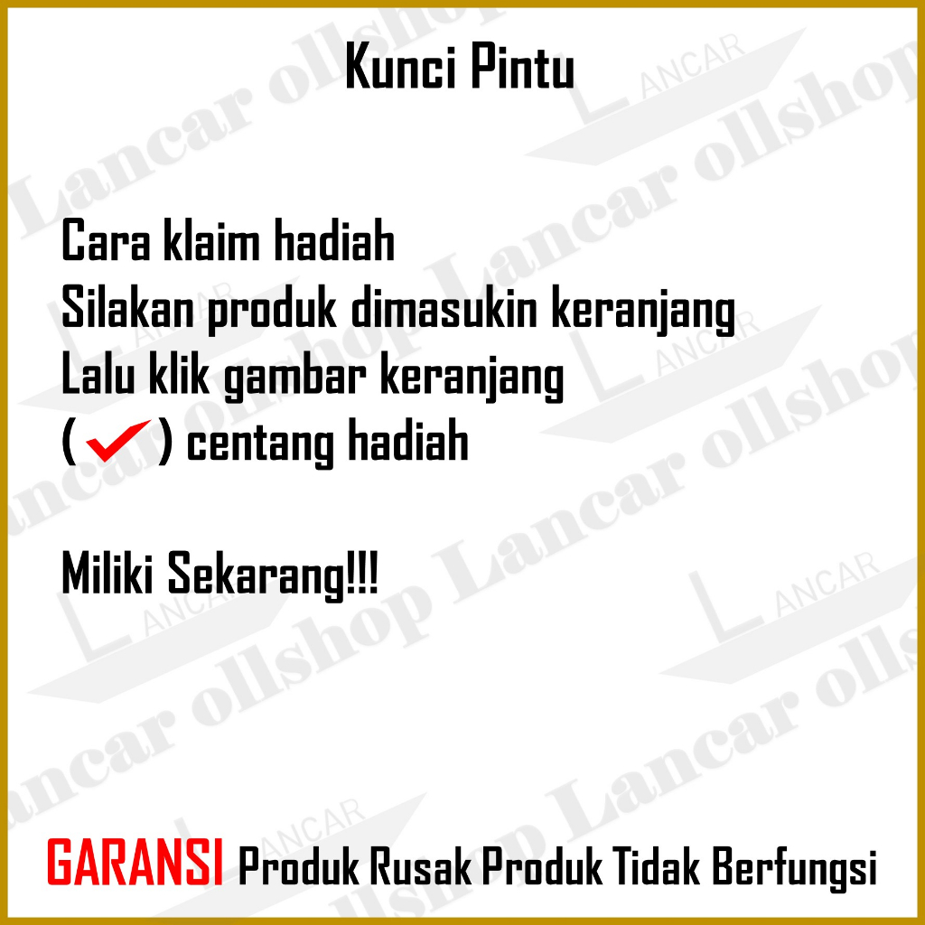 kunci pintu besar gagang babet 17 cp / handel pintu besar / Handle Pintu Rumah