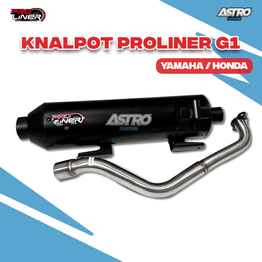 Knalpot Racing Proliner G1 Vario 125 150 PCX 160 PCX 150 Vario 160 NMAX 155 Aerox Lexi 125 Fazzio