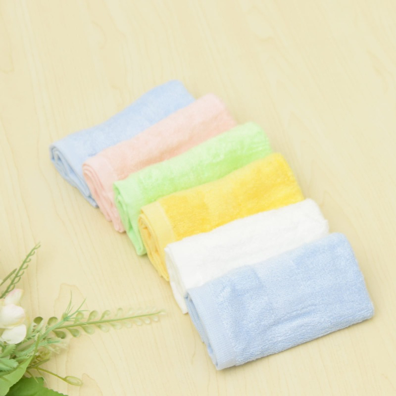 NIA Washcloth Bambo Towel Saputangan Bayi Isi 6 Pcs