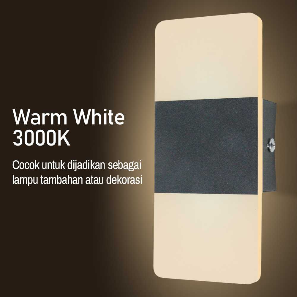 Lampu Dinding Hias Rumah Corridor Light 3W 3000K Warm White Lampu Dekorasi Desain Minimalis Warna Hangat Berkualitas