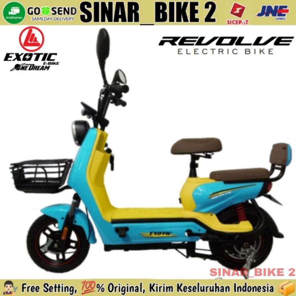 Sepeda Listrik EXOTIC REVOLVE &amp; Cooltech 3.5 500 Watt Electric E Bike BY PACIFIC