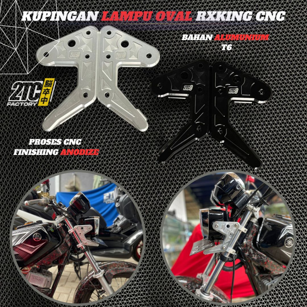 KUPINGAN LAMPU OVAL CNC V2 RX KING KUPINGAN LAMPU RX KING KUPING LAMPU RX KING