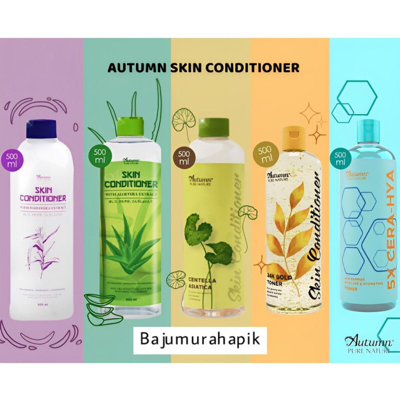 Autumn Skin Conditioner With Hatomugi Extract 500ml Toner Wajah