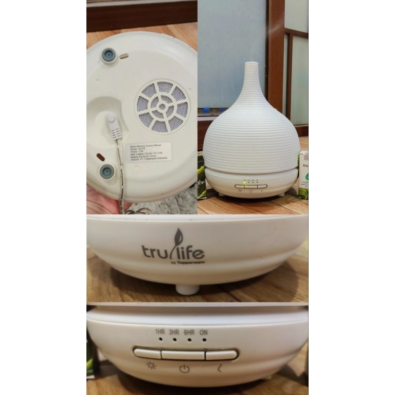 Diffuser Trulife Tupperware + gratis 4 essential oil