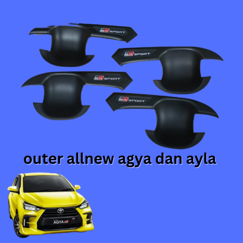 outer allnew agya dan ayla 2023 black doff