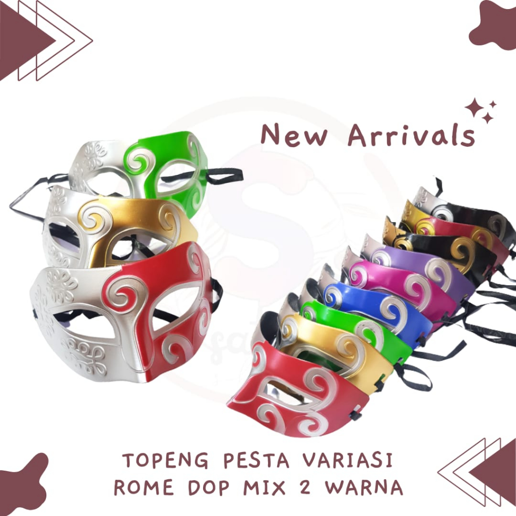 TOPENG VARIASI ROME/MASK PARTY/TOPENG PESTA/TOPENG MEWAH