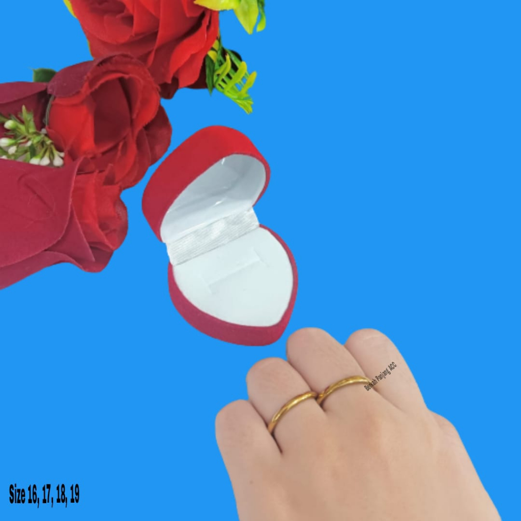 Cincin Trend Couple Buat Pasangan Yang Romantis Anti Karat Anti Luntur