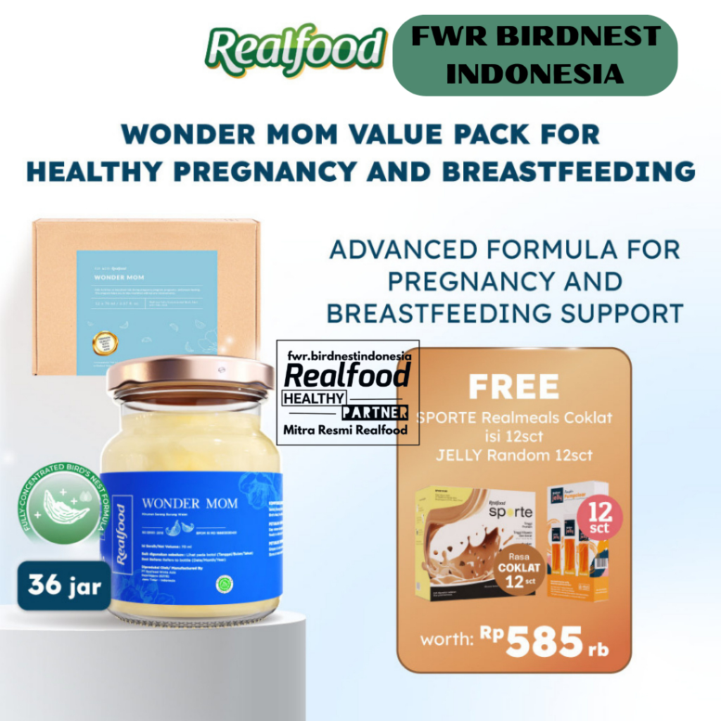 

Realfood Bundle Wonder Mom Sarang Burung Walet Asam Folat Bonus Gift Katalog