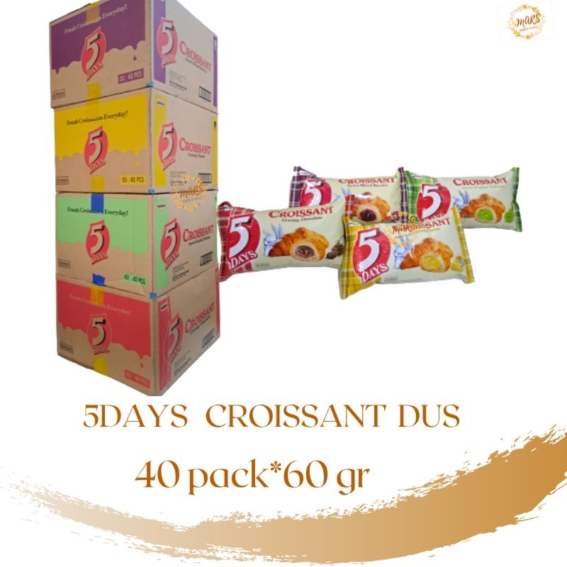 

5 Days Croissant dus isi 40 bks x 60 gr