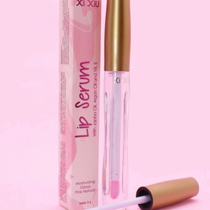 ✿ELYSABETHME✿ XI XIU lip serum moisturezing gloosy pink natural pencerah bibir