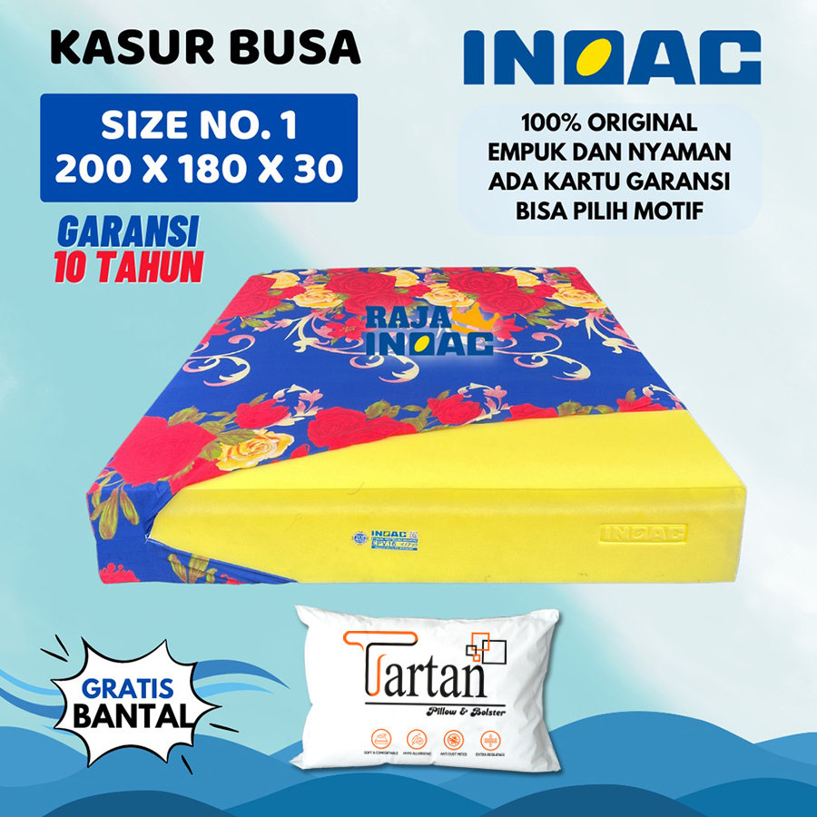[200x180x30] Kasur Busa INOAC Original Garansi 10 Tahun Ukuran NO 1 - EPV Density 16