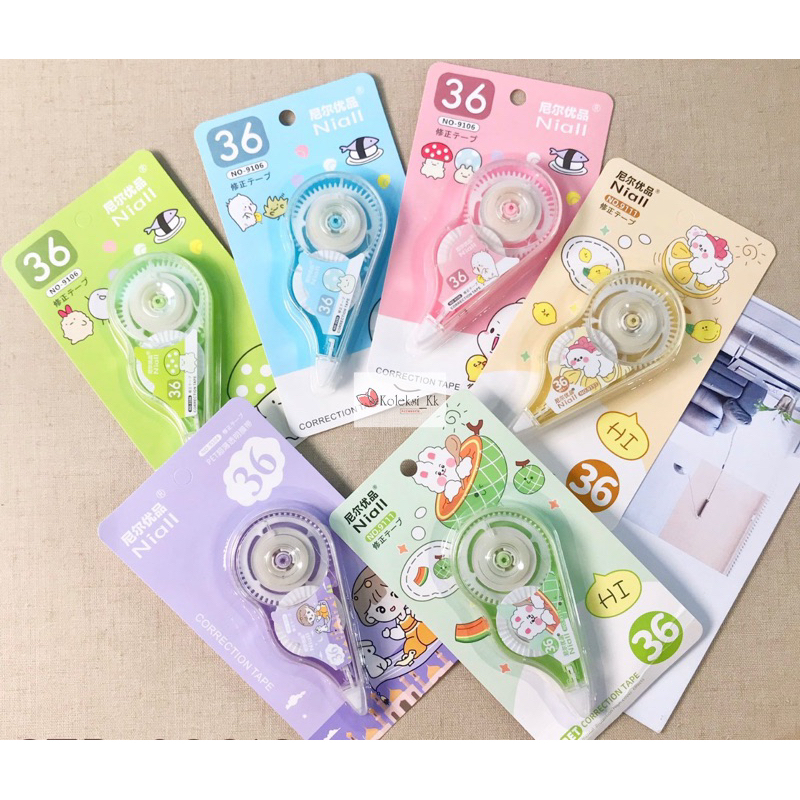 

(Koleksi Kk) Correction Tape / Tip-Ex Kertas Anak Fancy Lucu Disney 36 Meter M 3