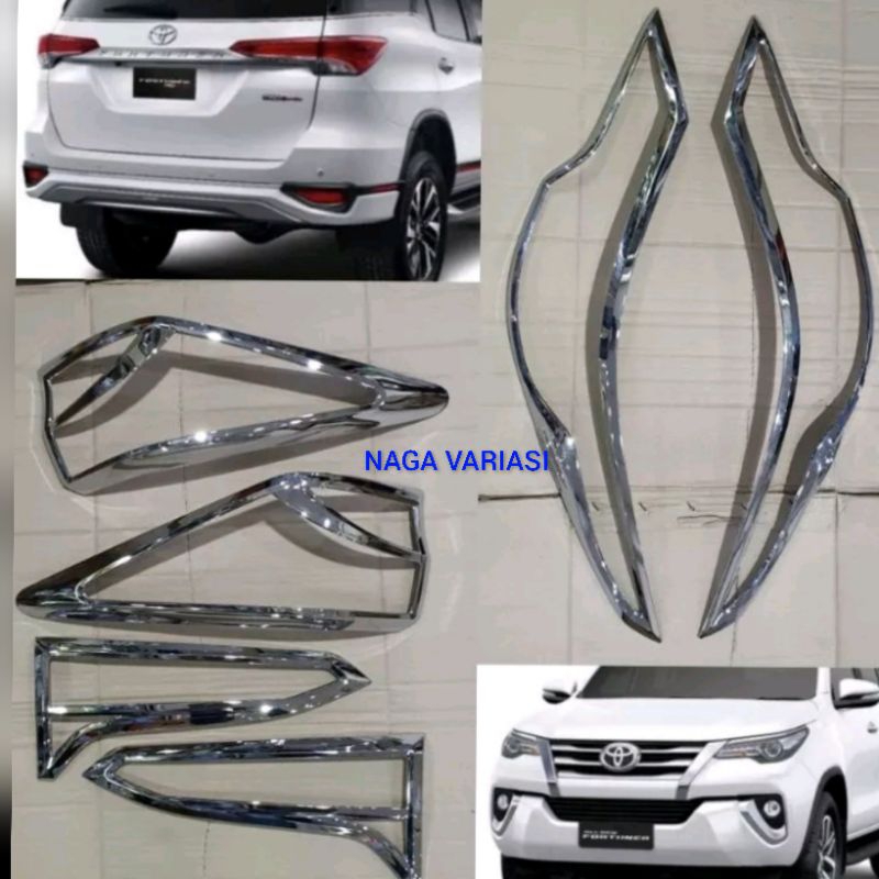 GARNISH LAMPU FORTUNER 2016-2020 LIST LAMPU FORTUNER