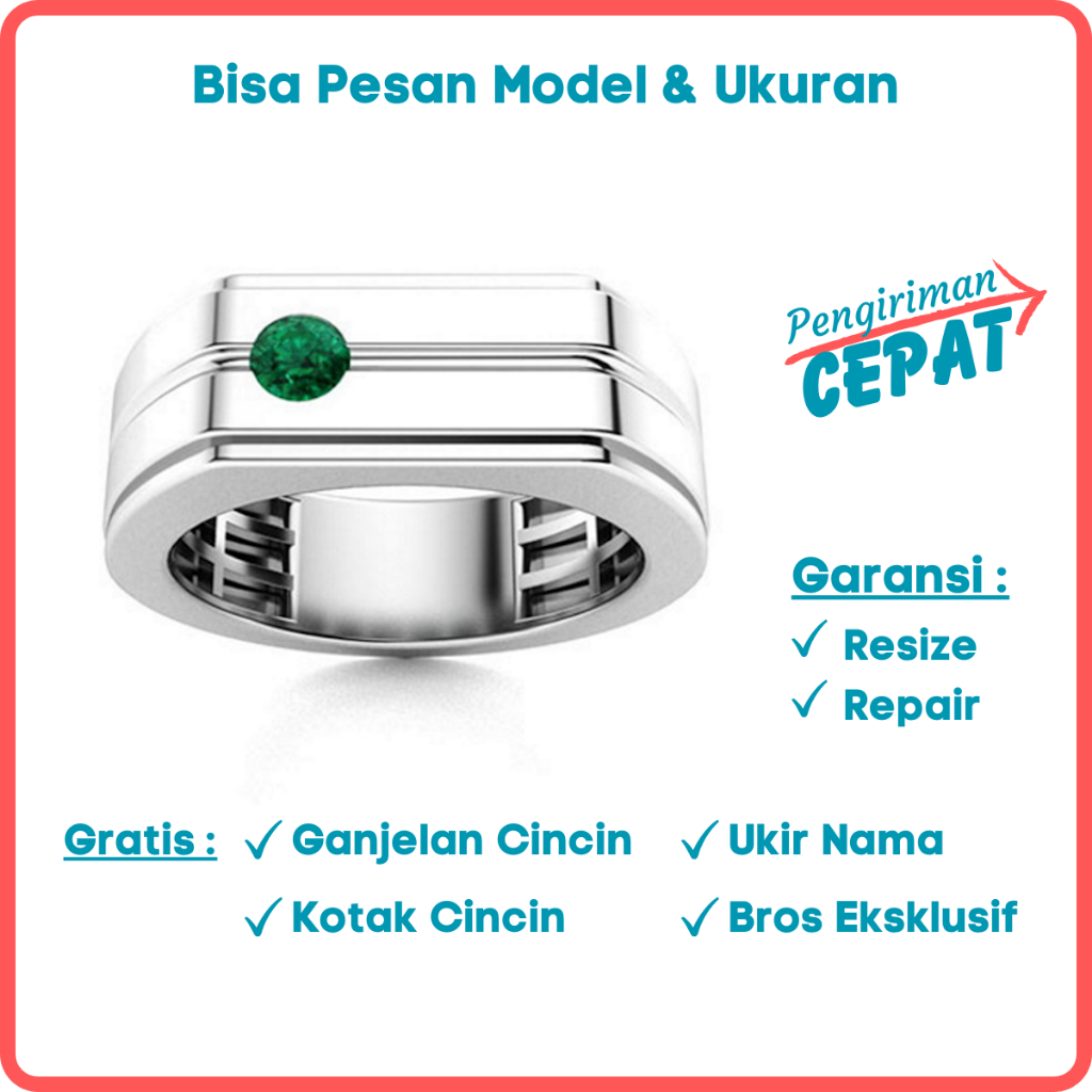 Garansi Paladium Asli Bisa Pesan Model Gratis Ukir Nama Cincin Kawin Palladium Pria Poladium ID379