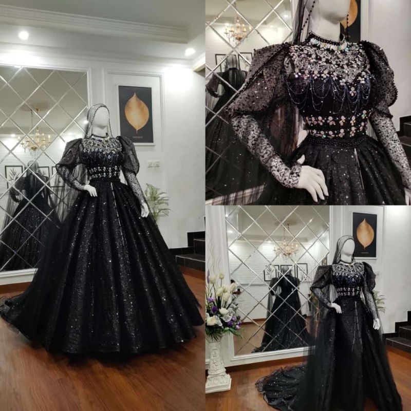 NEW GAUN 3IN.1 SUPER PREMIUM/GAUN SEQIIN CRONOLIN  PENGANTEN 3 IN 1   MEWAH/BAJU PENGANTIN CRINOLIN MODEL TERBARU/GAUN SLIM DRESS/GAUN MODREN /GAUN PENGANTIN BEREKOR/WEDDING DRESS